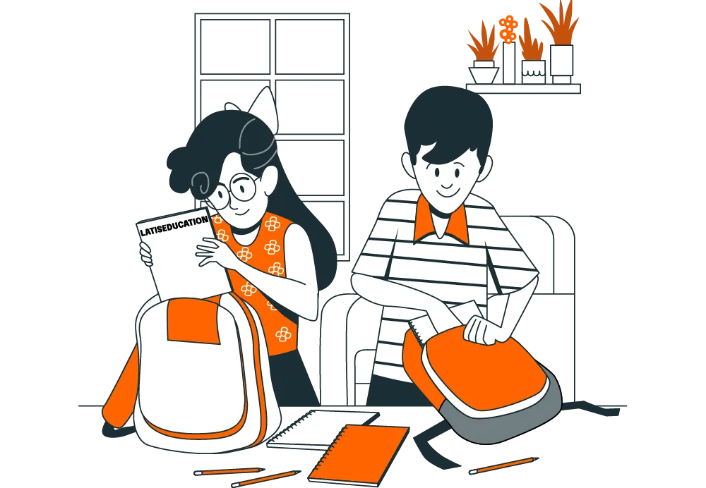 anak bersiap untuk les privat